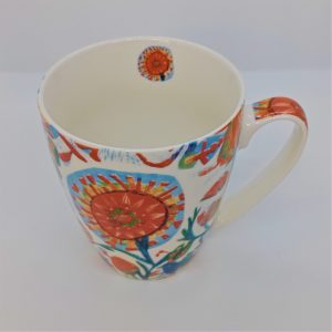 mug fleurs bleues