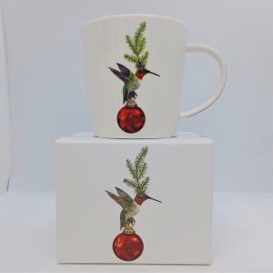 mug colibri porcelaine