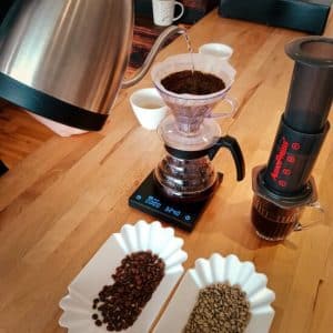 atelier méthodes douces slow coffee v60 et aeropress cours de café sur pau
